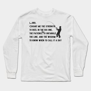 Serenity Fishing Prayer Long Sleeve T-Shirt